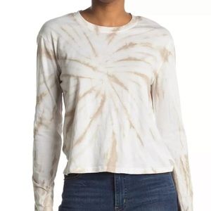 Sage Collective Long Sleeve T-Shirt, Size M, Tie Dye Dune NWT